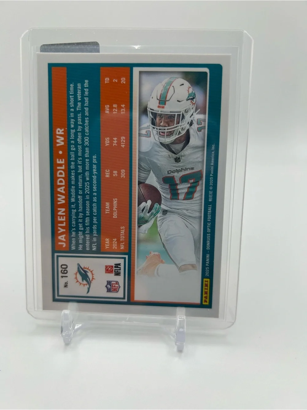 Jaylen Waddle Miami Dolphins Football Card 🏈